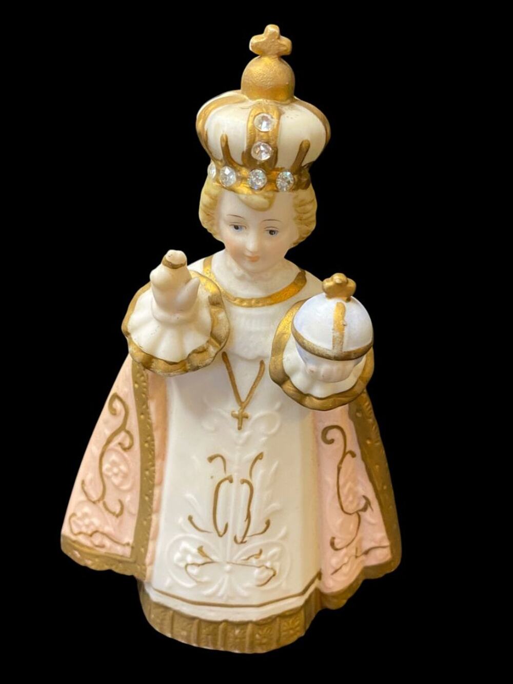 Vintage Tilso Japan Infant of Prague Ceramic Figurine 6"